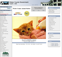 Weber county Animal shelter website