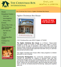 Ogden Christmas box house website