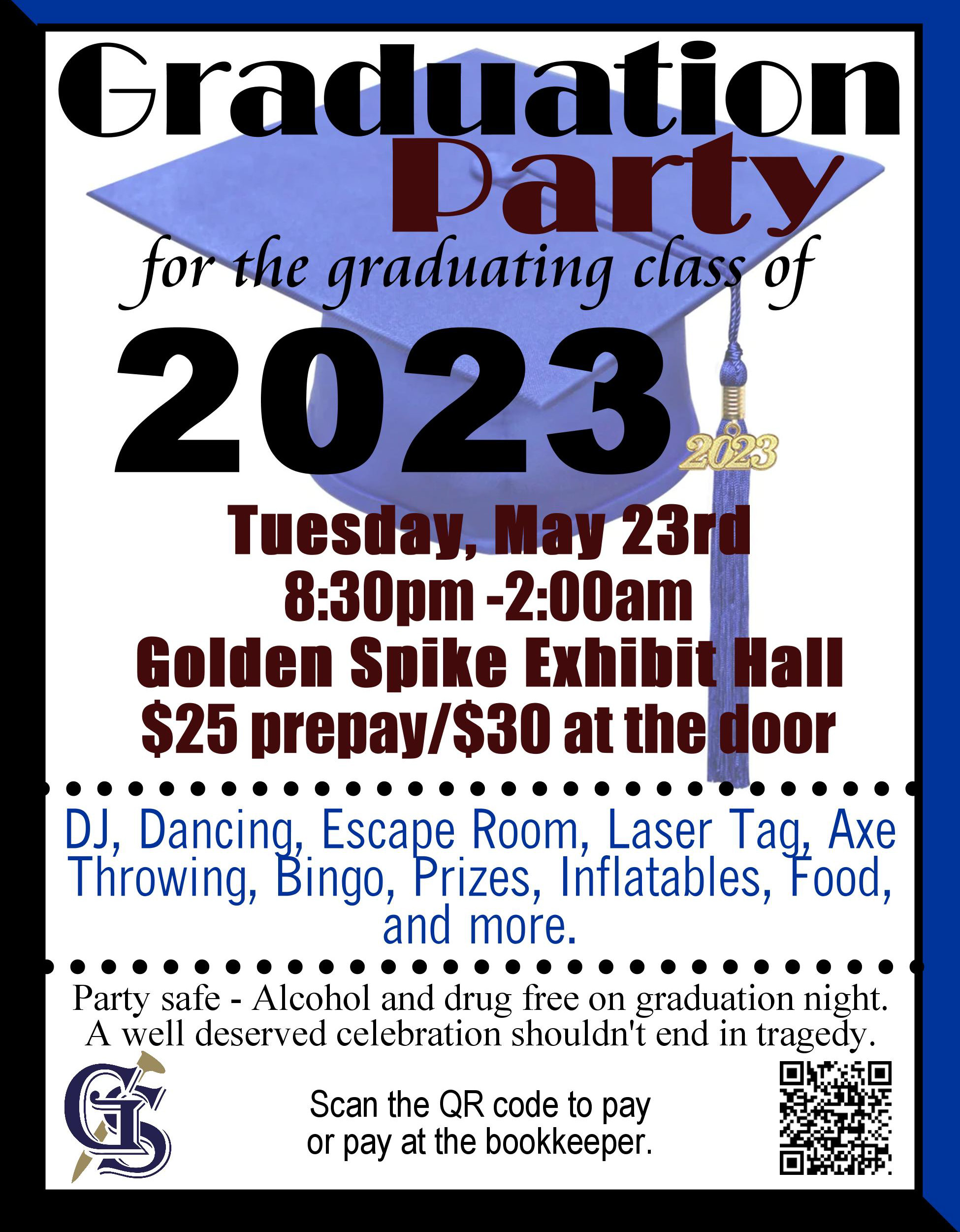 Grad Party flyer 2023