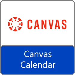 canvas calendar button large