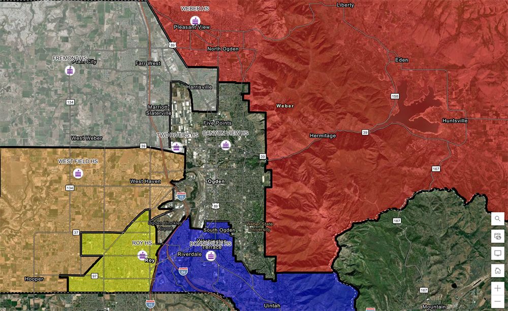 weber school district boundary map
